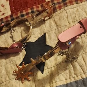 Kids Pink and Copper Star Boots